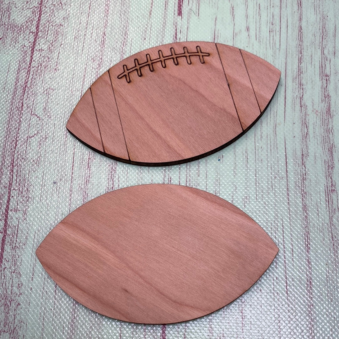 Football Shape Laser Cut Blank for DIY Project