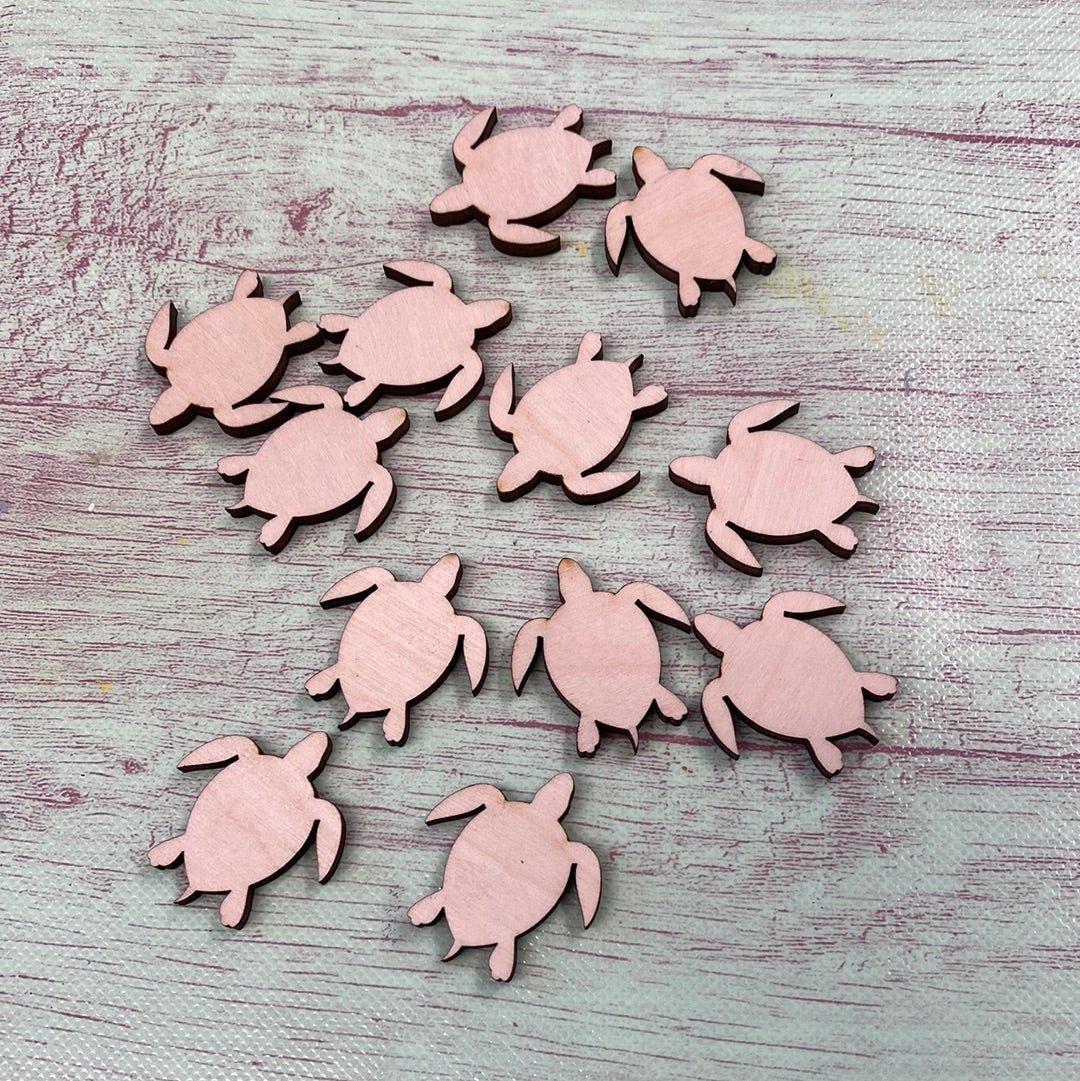 Sea Turtle Shape Little Bitty / MINI Laser Cut Blank for DIY Project