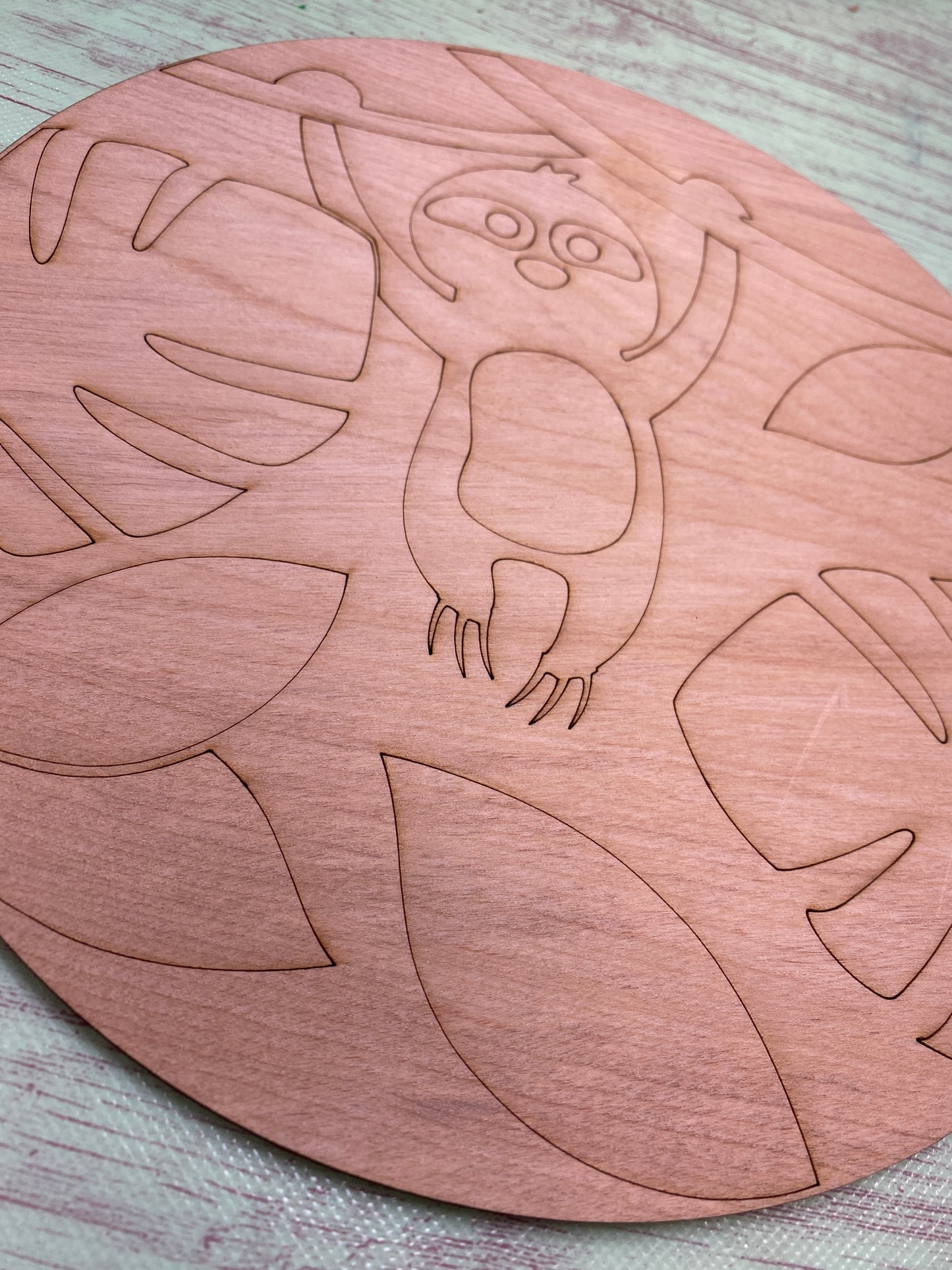 Sloth Layered Sign / Laser Cut Door Hanger / Blanks for DIY Project