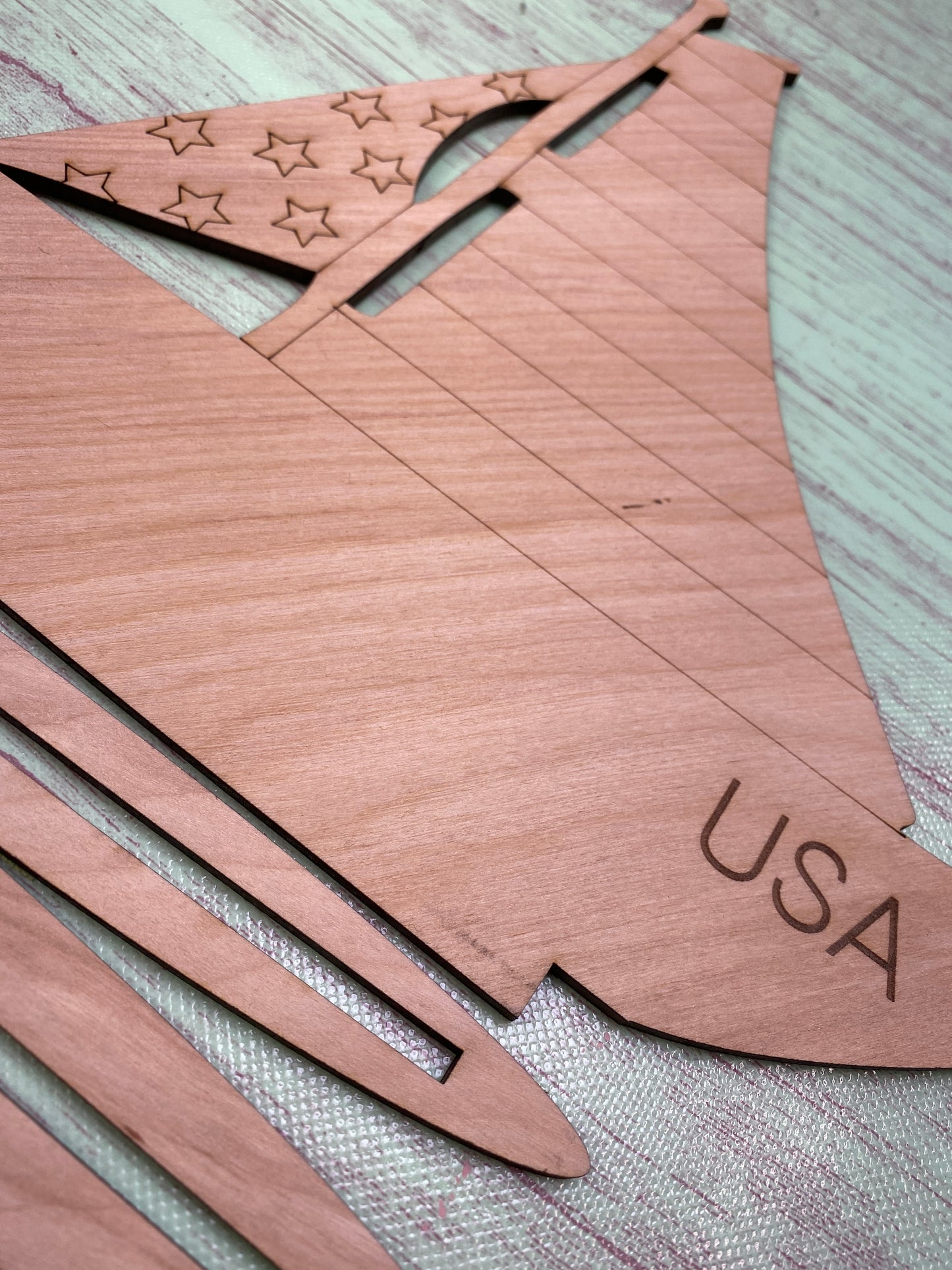 Sailboat Shelf Sitter / Laser Cut Blank for DIY Project