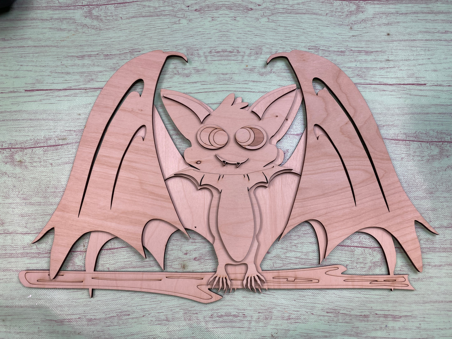 Hanging Bats Laser Cut Blank for DIY Project