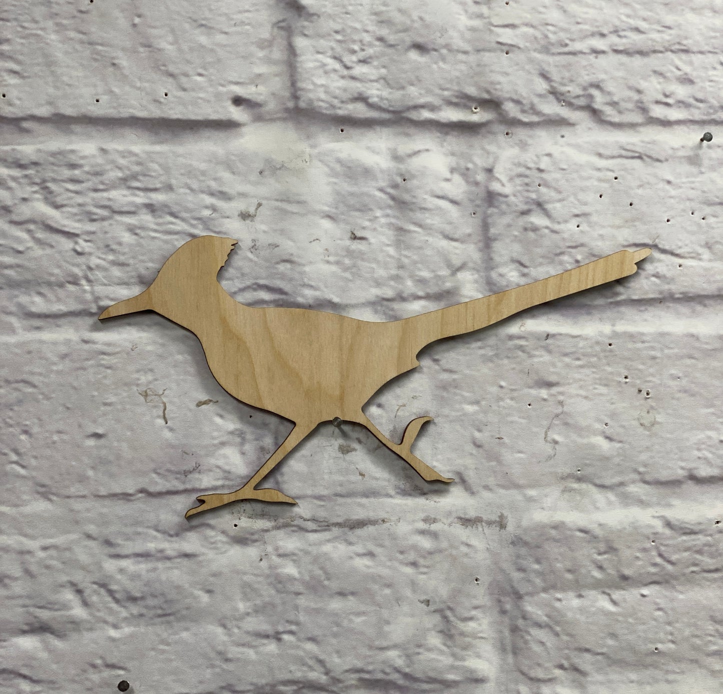 Roadrunner Silhouette Wooden Laser Cut Out Blank