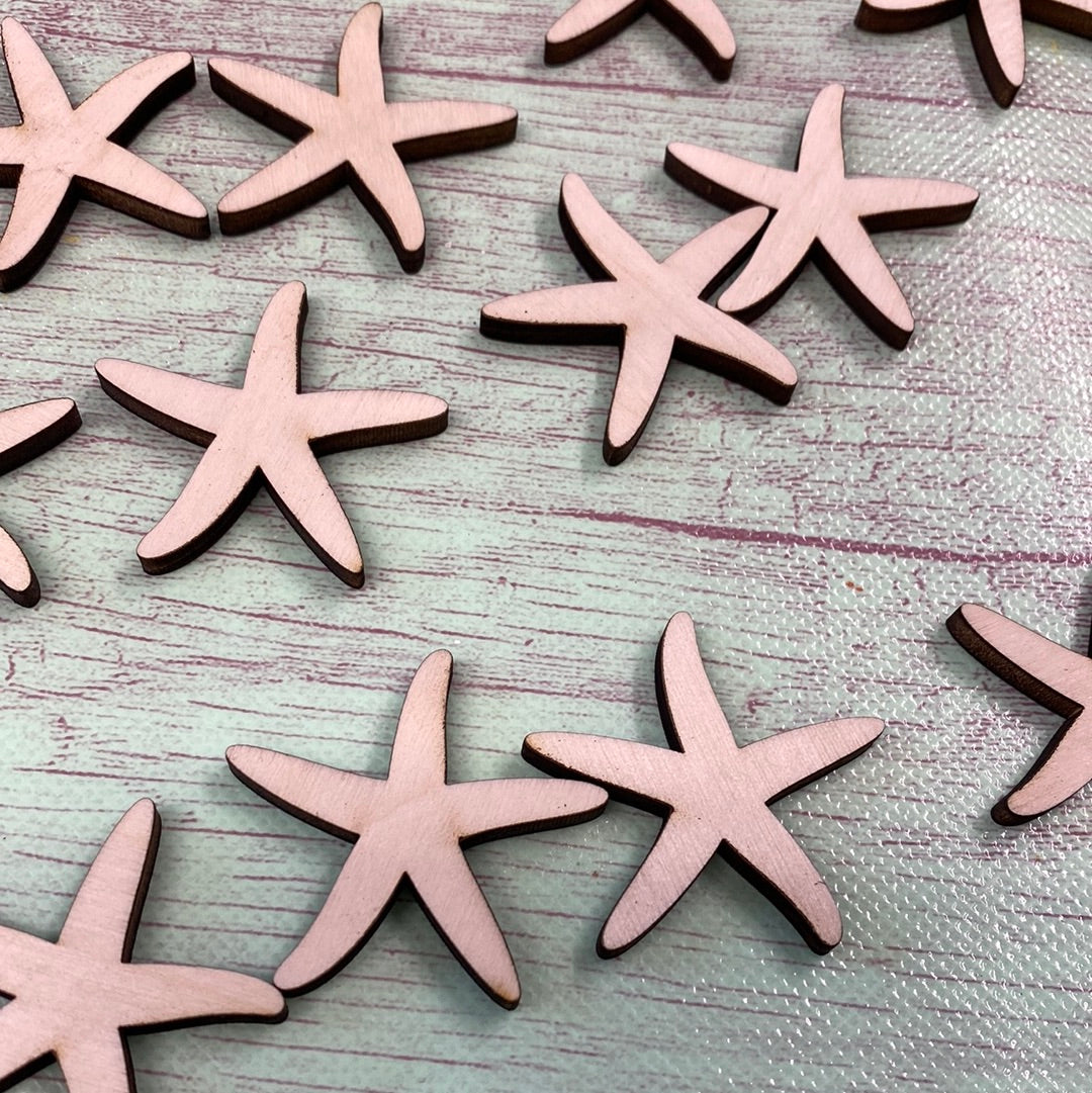 Starfish Shape Little Bitty / MINI Laser Cut Blank for DIY Project
