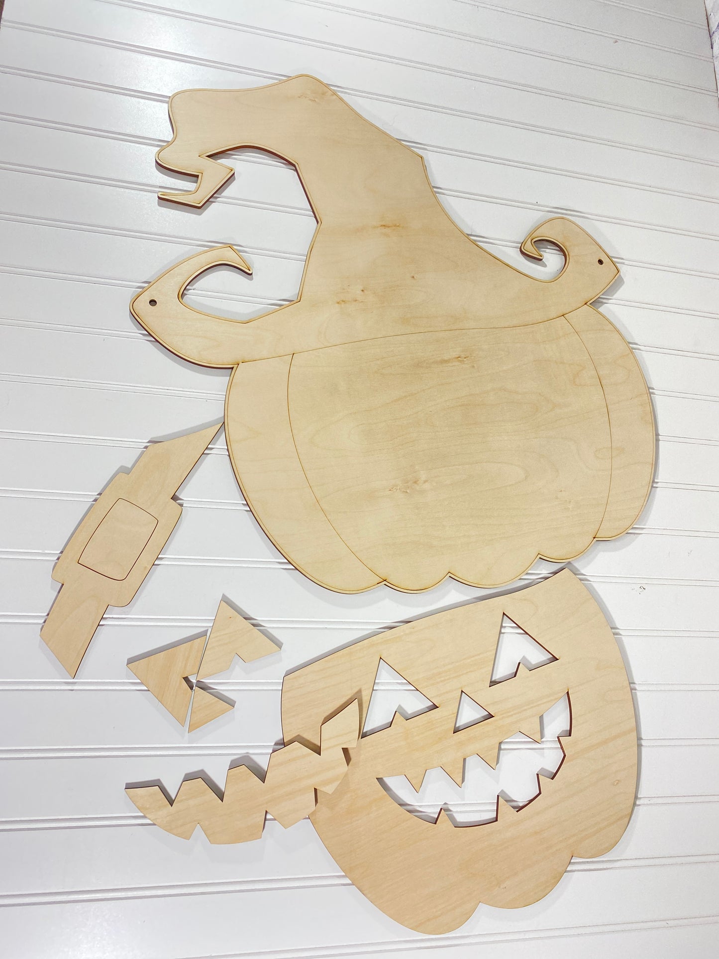 Jack O Lantern Witch Door Hanger Laser Cut Door Hanger / Blanks for DIY Project