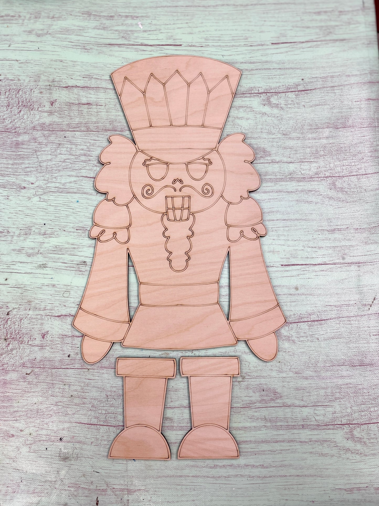 Nutcracker Door Hanger Laser Cut Blank for DIY Project