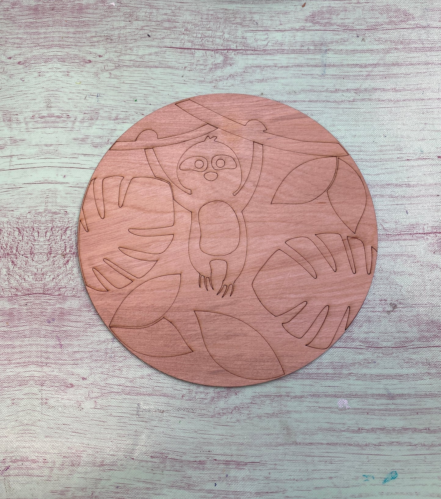 Sloth Layered Sign / Laser Cut Door Hanger / Blanks for DIY Project