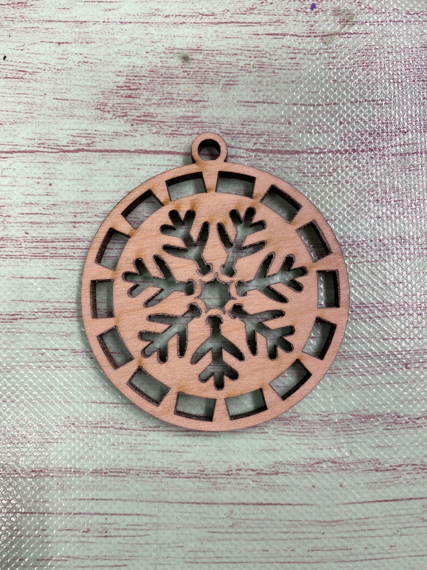 Macrame Blanks Macrame Snowflake Ornament / Snowflake Merry Christmas Ornaments Laser Cut / Wooden Blank Ornament