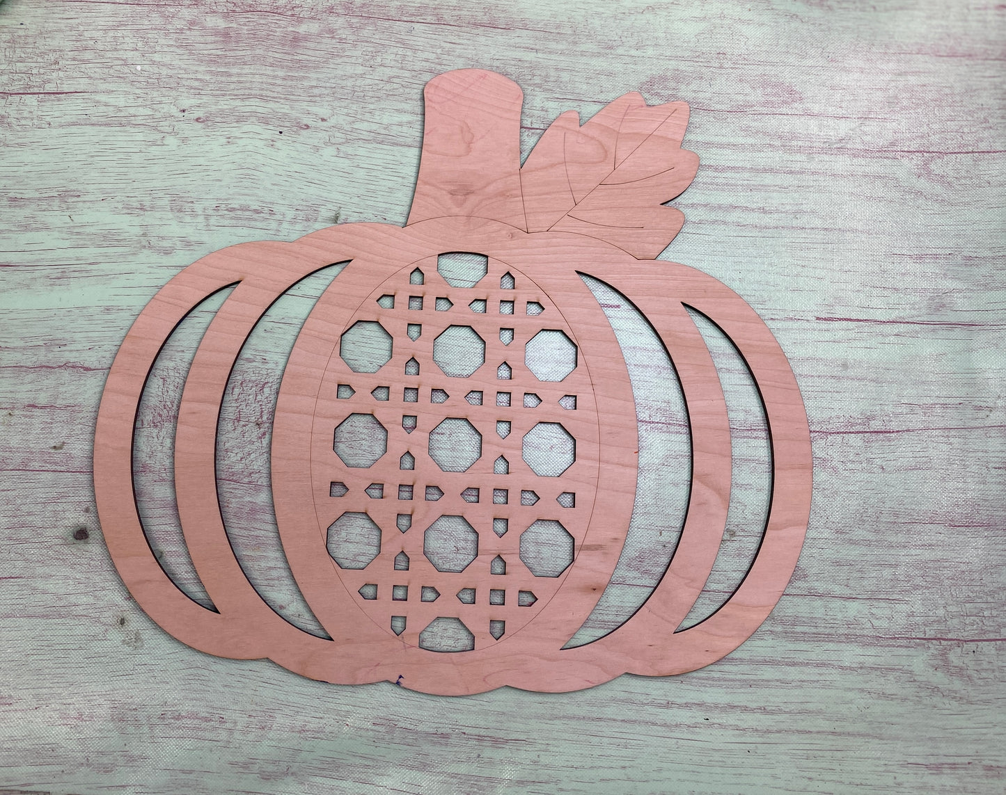 Rattan Pumpkin Door Hanger / Wall Decor, Laser Cut Out Blank