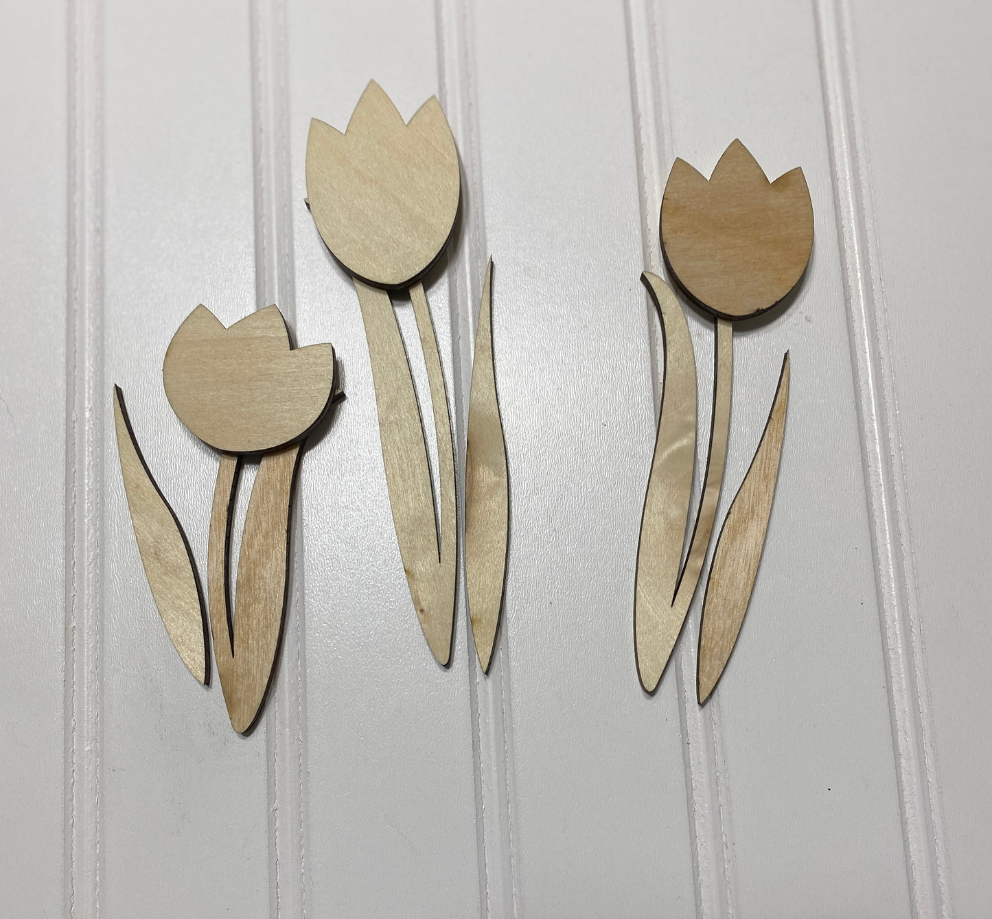 Tulips Set of 3 Laser Cut Blank for DIY Project