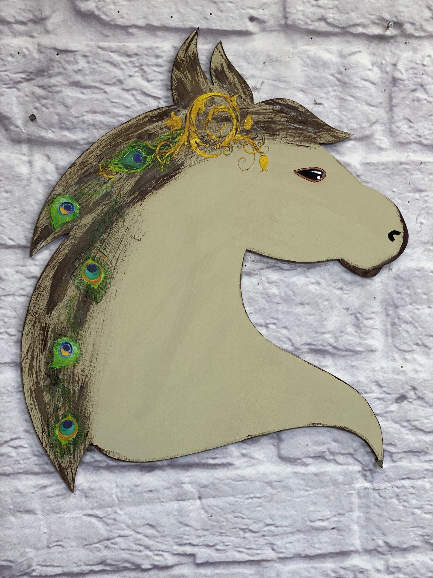 Horse Head Silhouette Wooden Laser Cut Out Blank