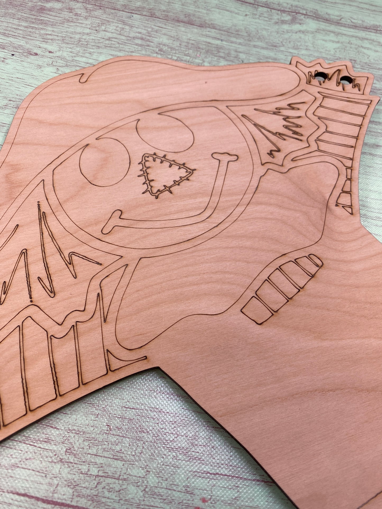 Scarecrow Full Body Etched Design Laser Cut Door Hanger / Blanks for DIY Project