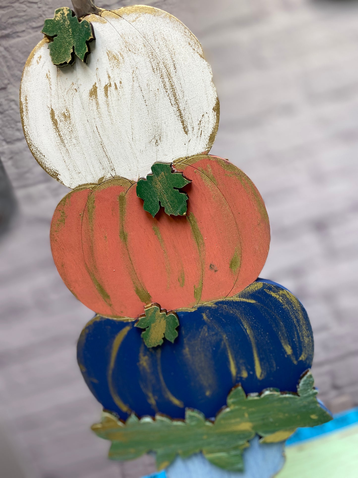 Pumpkin Stack with Urn Laser Cut / Engraved Wooden Blank