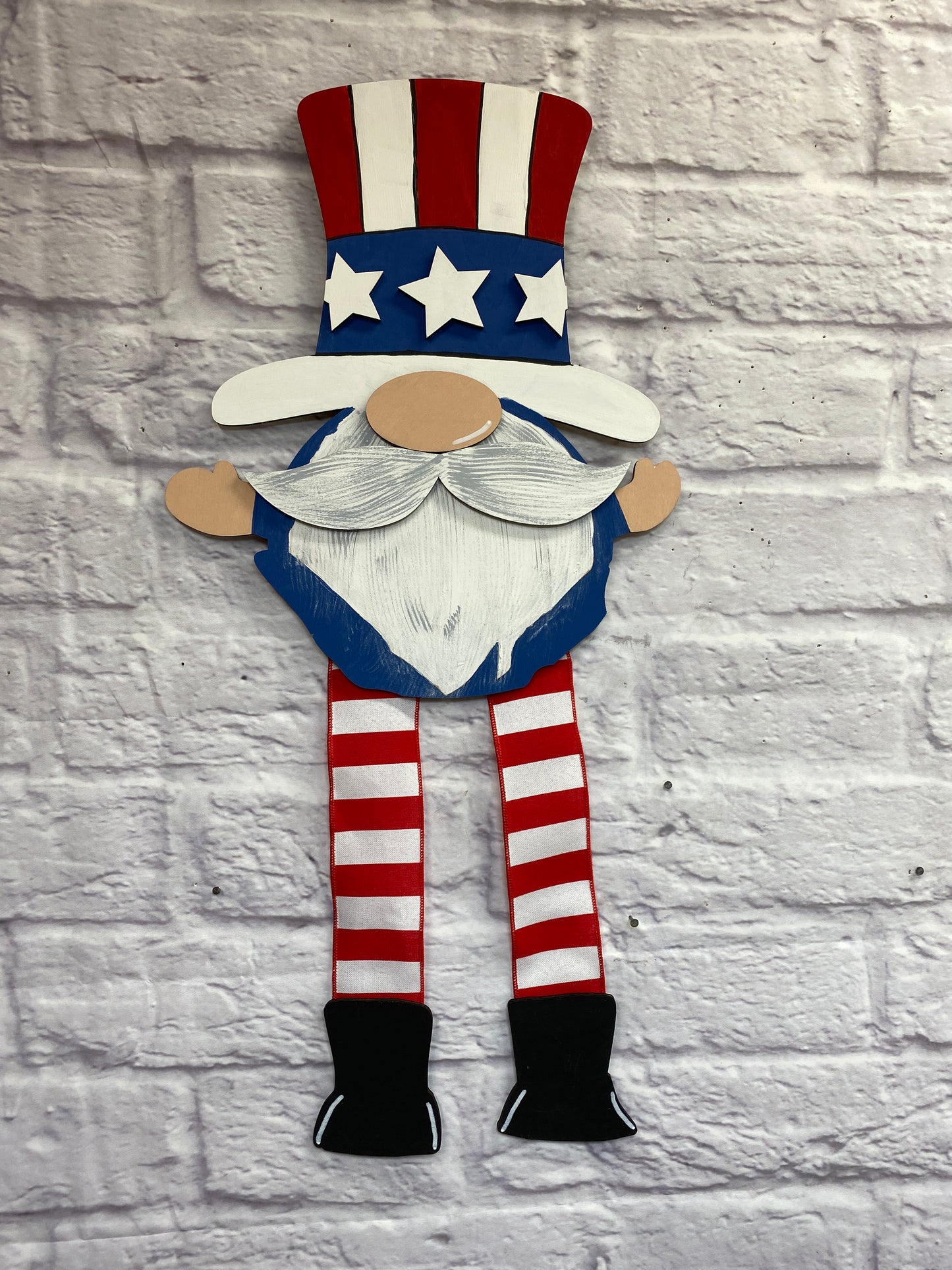 Uncle Sam Gnome Door Hanger Laser Cut Blank for DIY Project