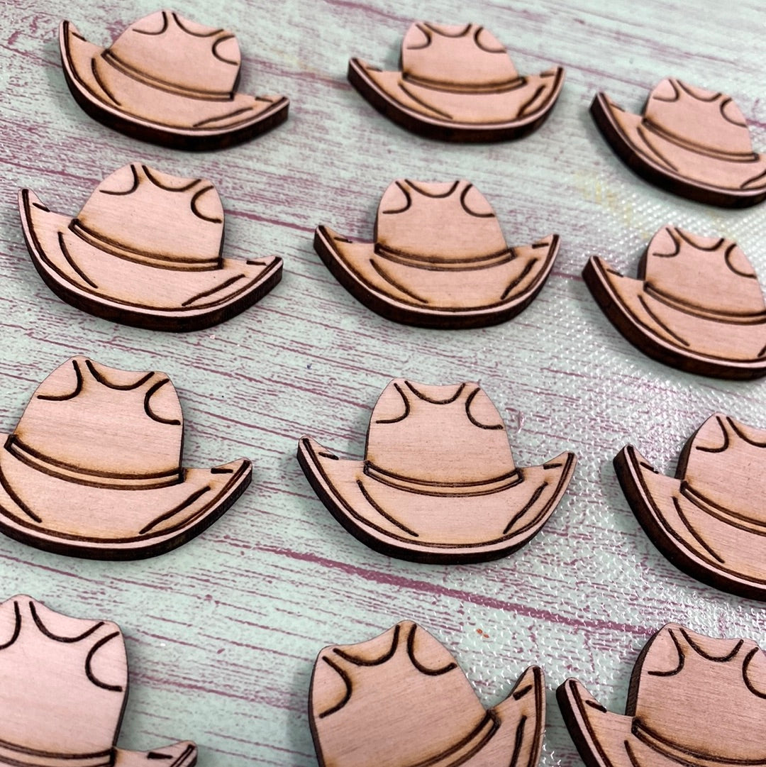 Cowboy Hat Shape Little Bitty / MINI Laser Cut Blank for DIY Project