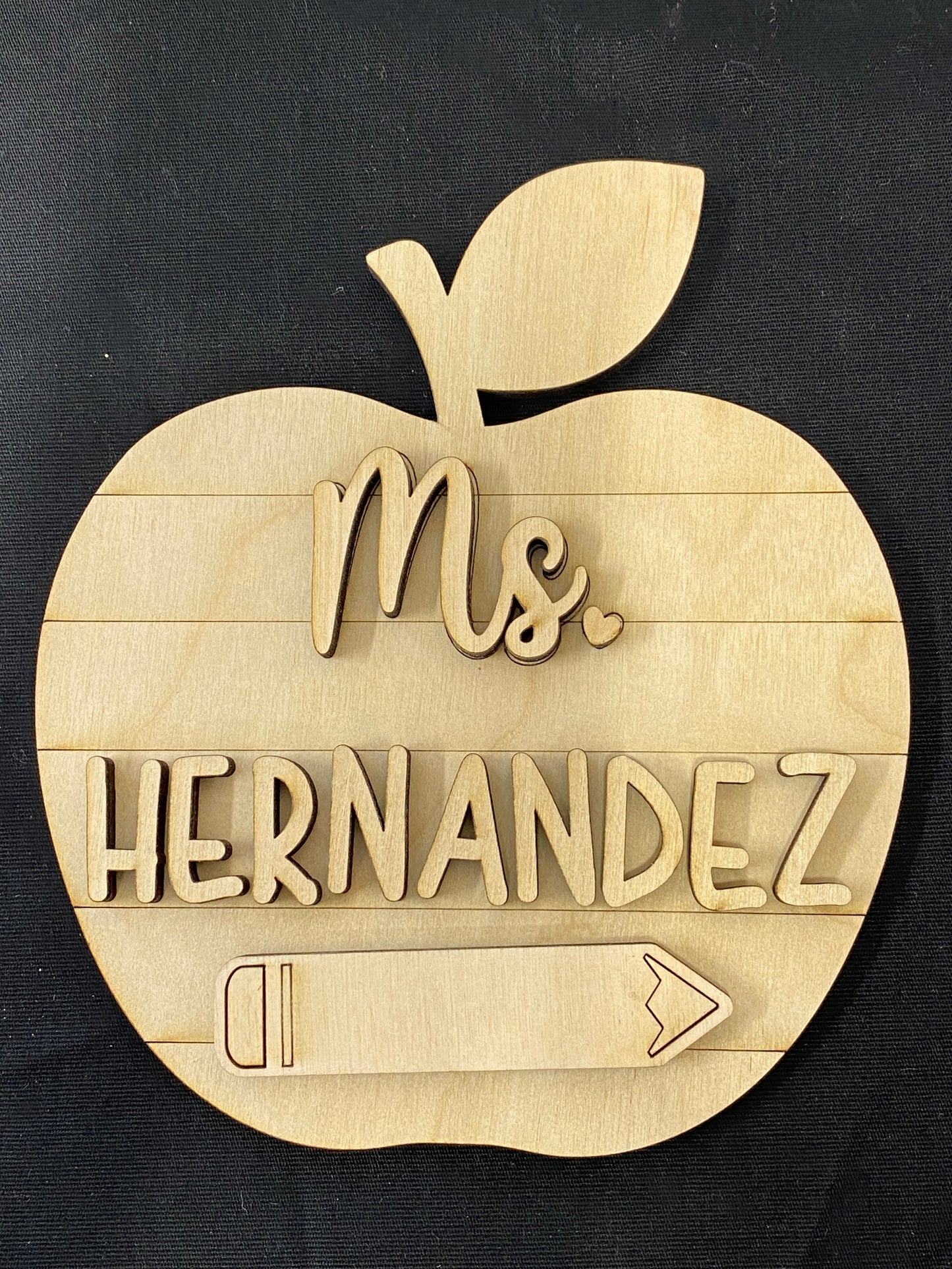DIY Mini Teacher Sign Kits with Easel Stand - Choose from 3 Designs! Notebook Paper Sign Round or Rectangle, Apple Sign for Teacher