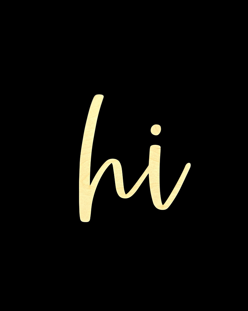 Laser Cut Script Wood Words – Birch Wood Blank Cutouts 10–18” | DIY Sign Making | Wood Word Cutouts for Door Hangers, Nursery Signs, Craft Projects