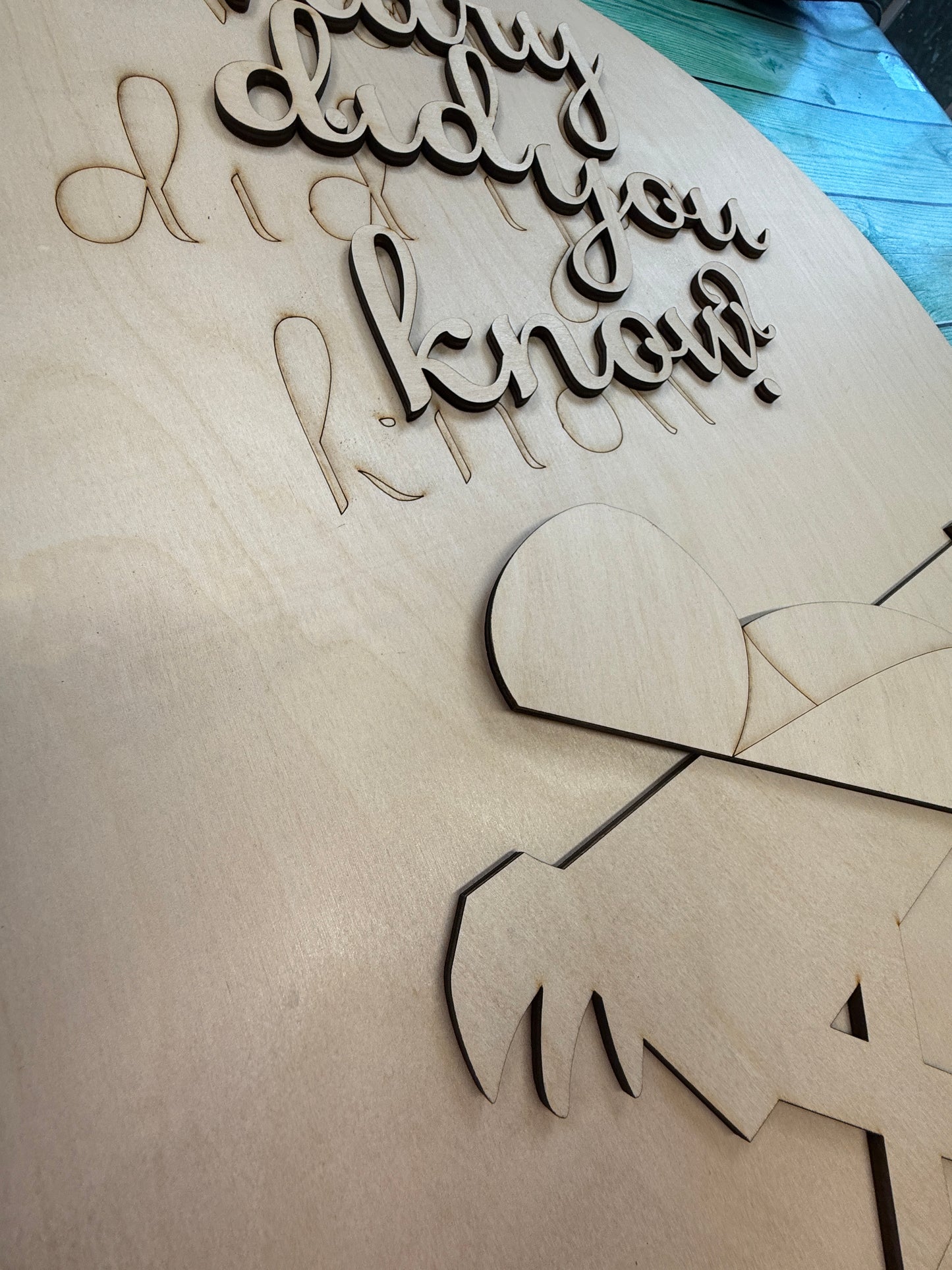 Mary Did You Know Door Hanger / Wall Hanging Blank DIY Kit or Painted Ready to Hang Sign / Baby Jesus