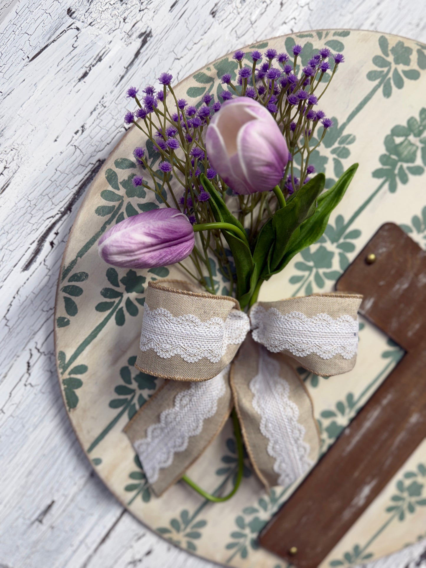 Wooden Cross Door Hanger | Christian Farmhouse Front Door Decor | Easter Cross Wall Sign | DIY Wood Blank Kit Option