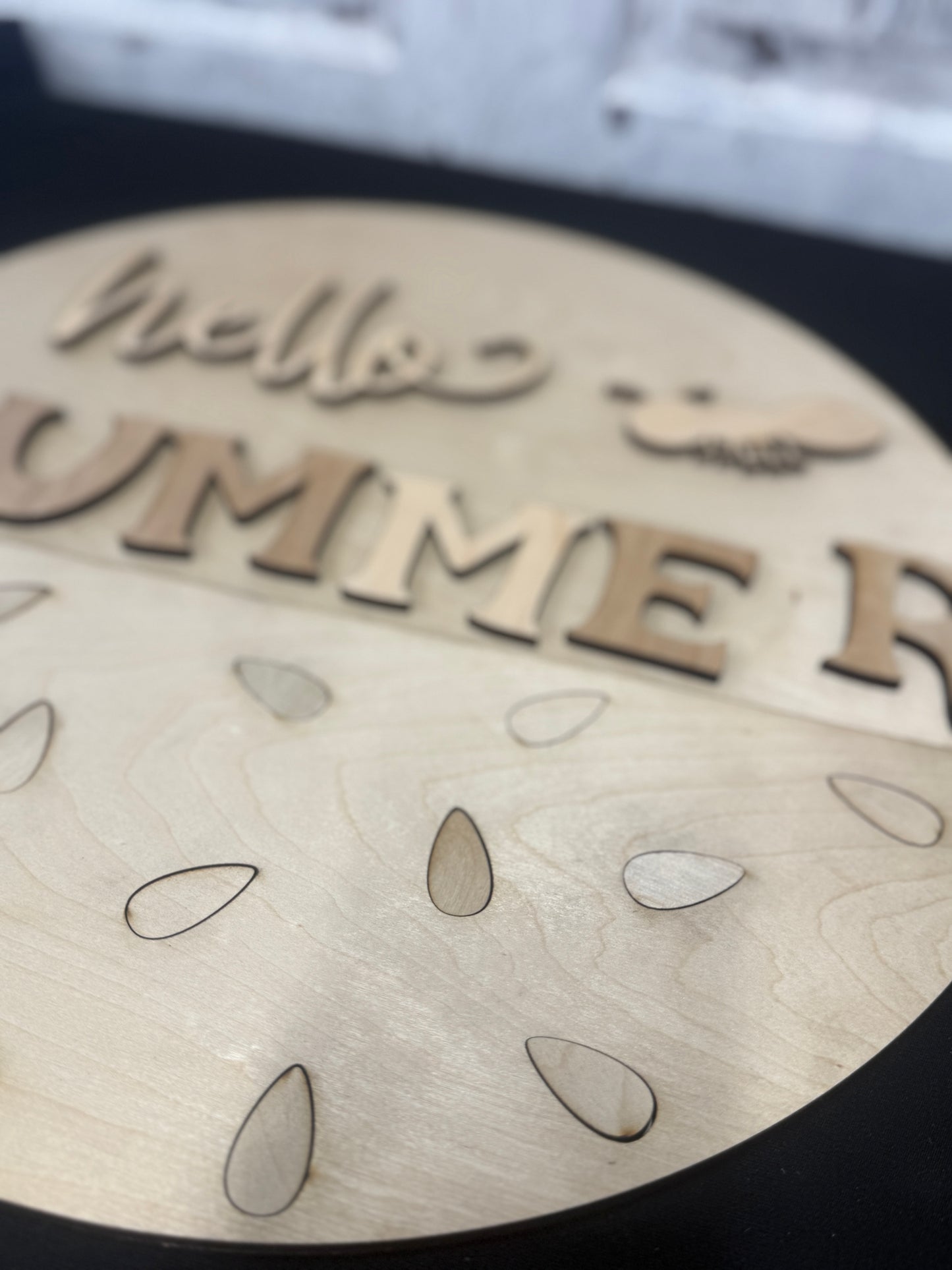 Hello Summer Watermelon Laser Cut Door Hanger / Blanks for DIY Project