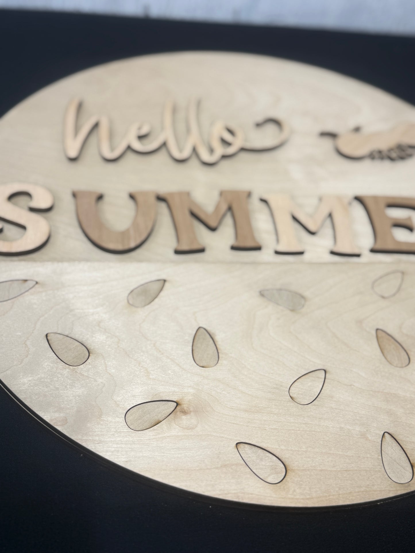 Hello Summer Watermelon Laser Cut Door Hanger / Blanks for DIY Project