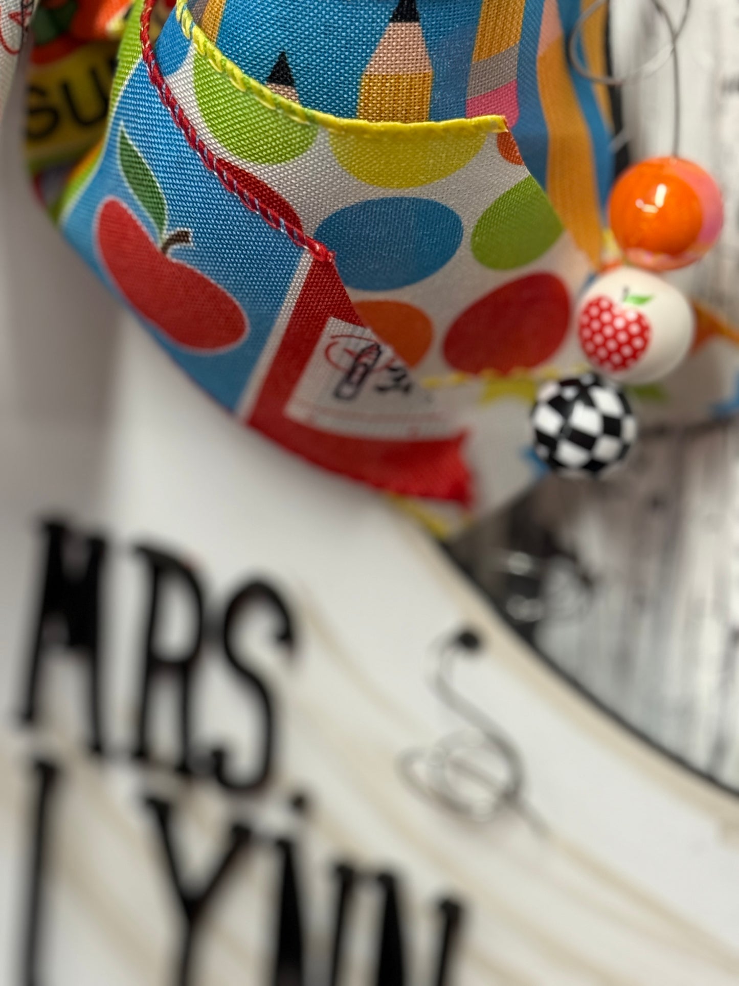 Personalized Teacher Goose Door Hanger – Custom Classroom Decor