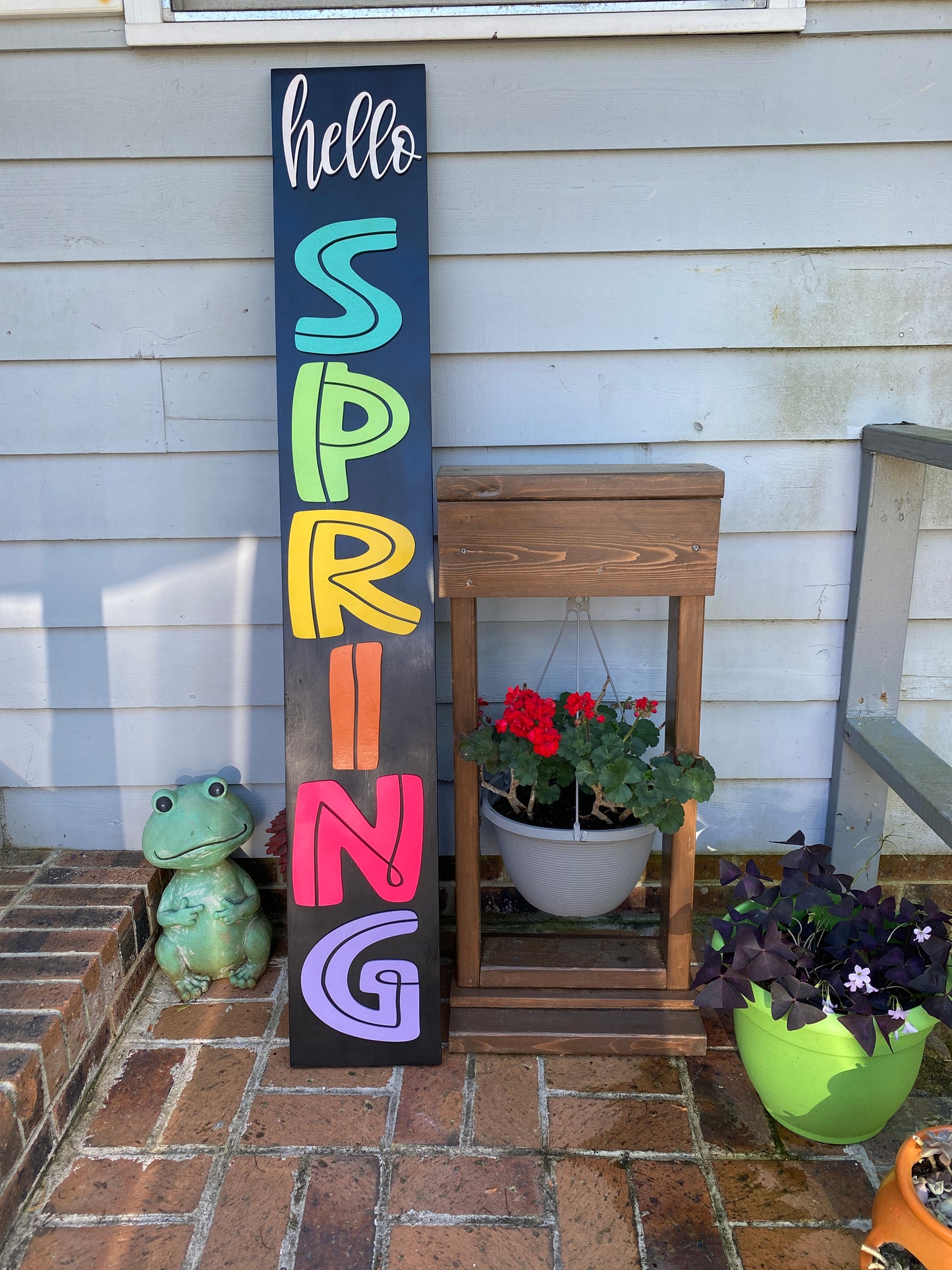 Hello Spring DIY Porch Leaner Kit -  3D Cutout Pieces