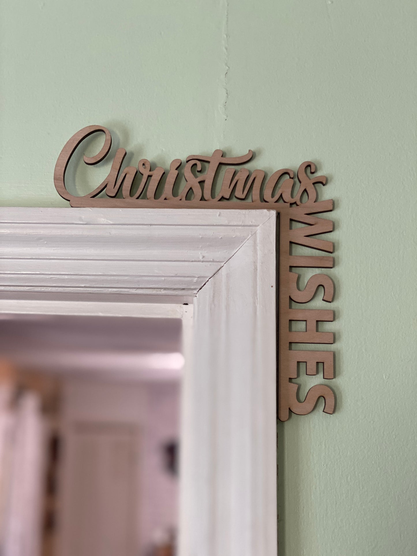 Christmas Themes Doorframe Corner Accent Laser Cut Out Blank