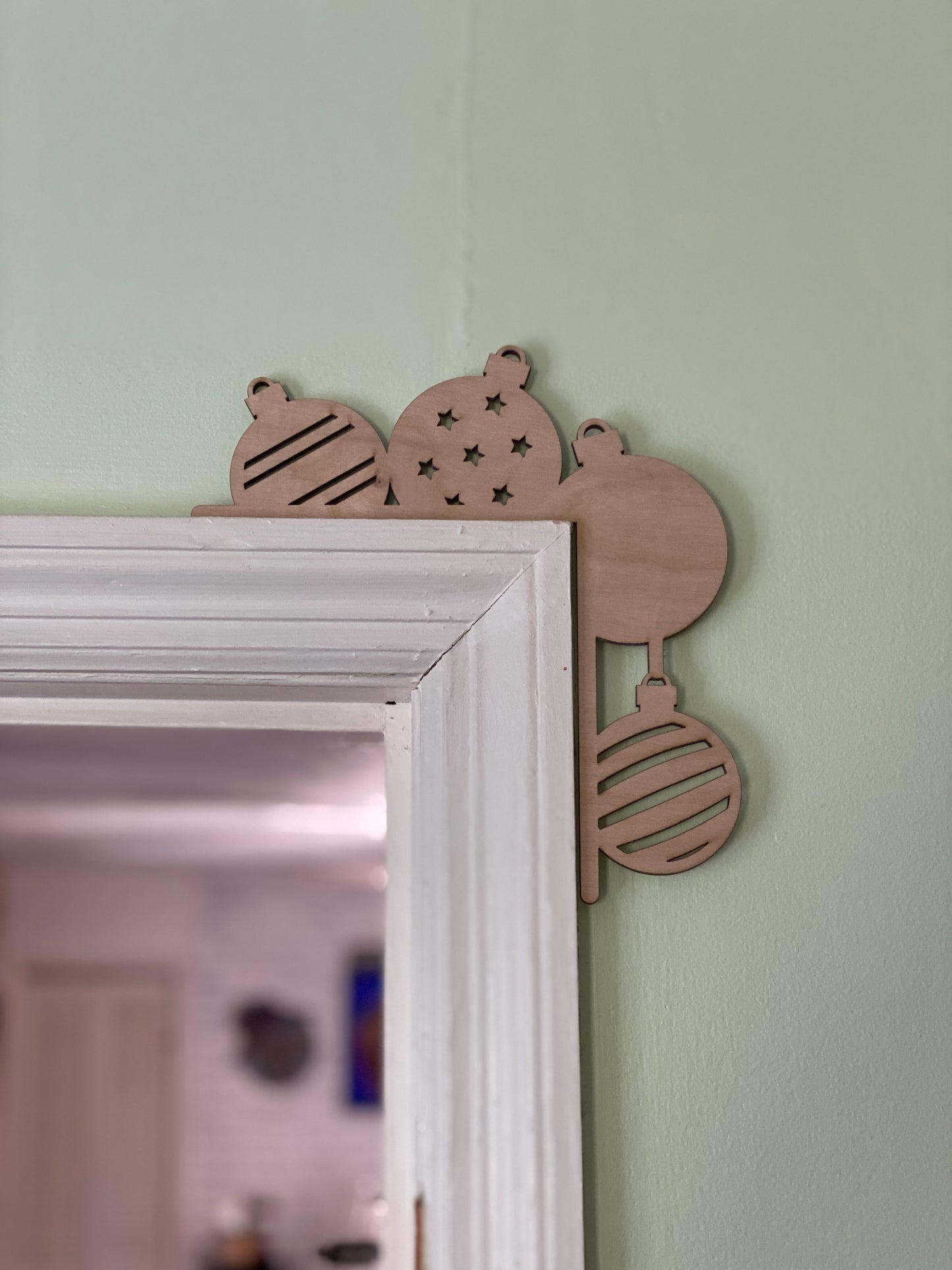 Christmas Themes Doorframe Corner Accent Laser Cut Out Blank