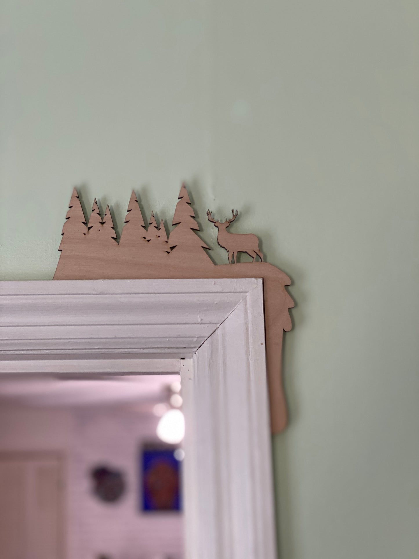 Christmas Themes Doorframe Corner Accent Laser Cut Out Blank