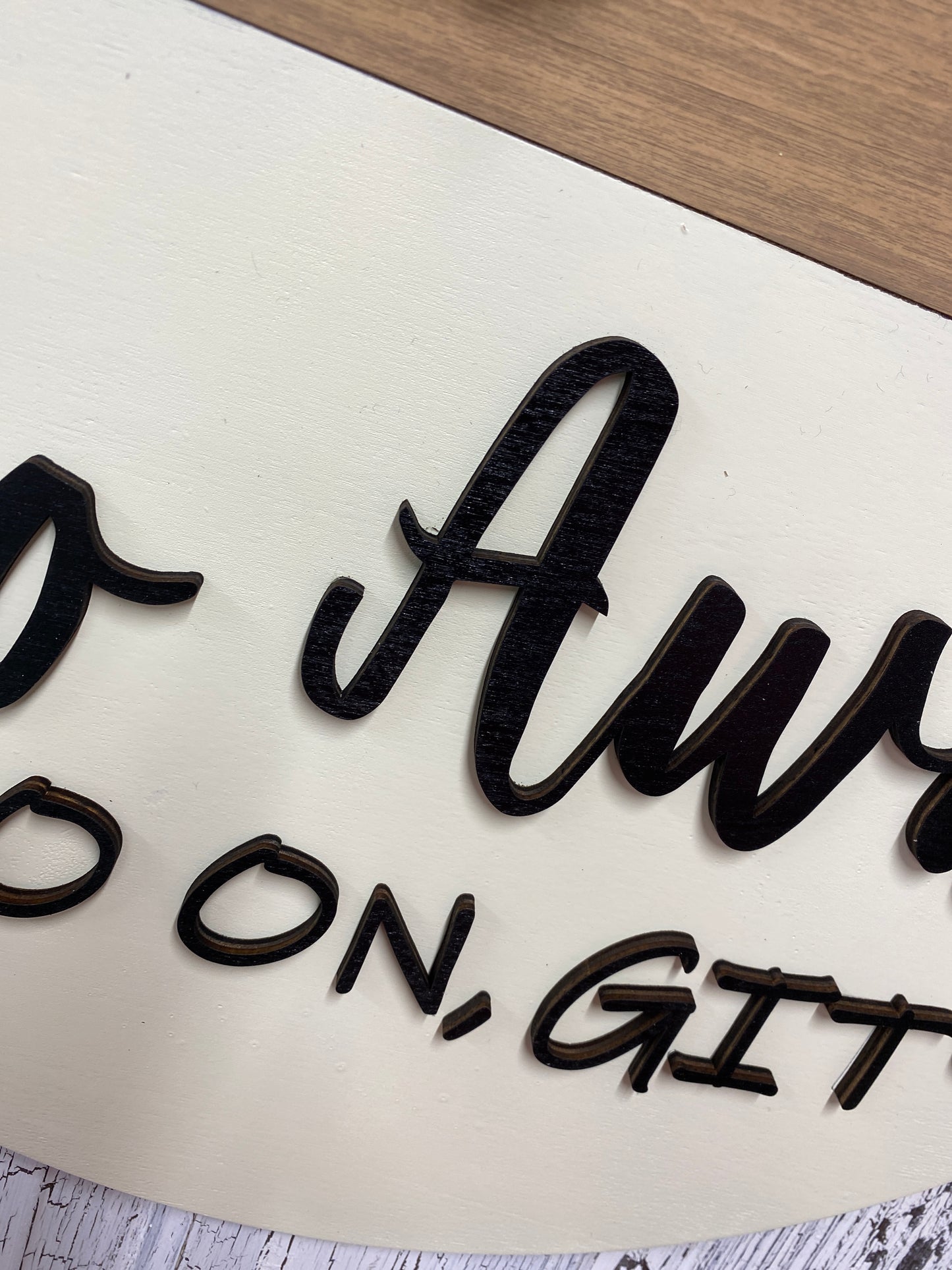 Go Away Go On Git Door Hanger Funny Greeting Wooden Door Wreath