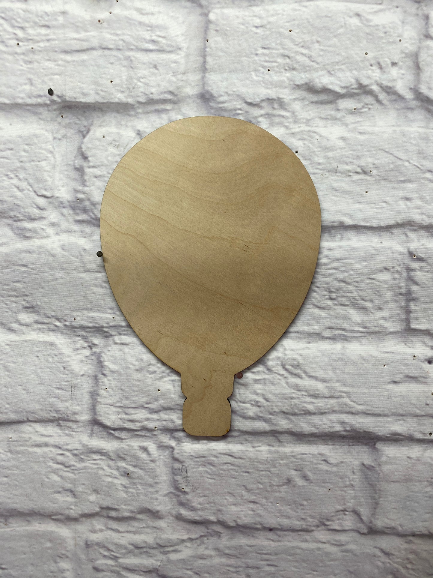 Wood Hot Air Balloon Cutout | 2-Layer Laser Cut Blank | DIY Paintable Wooden Craft | Layered Balloon Shape for Nursery, Kids Room, or Door Hanger