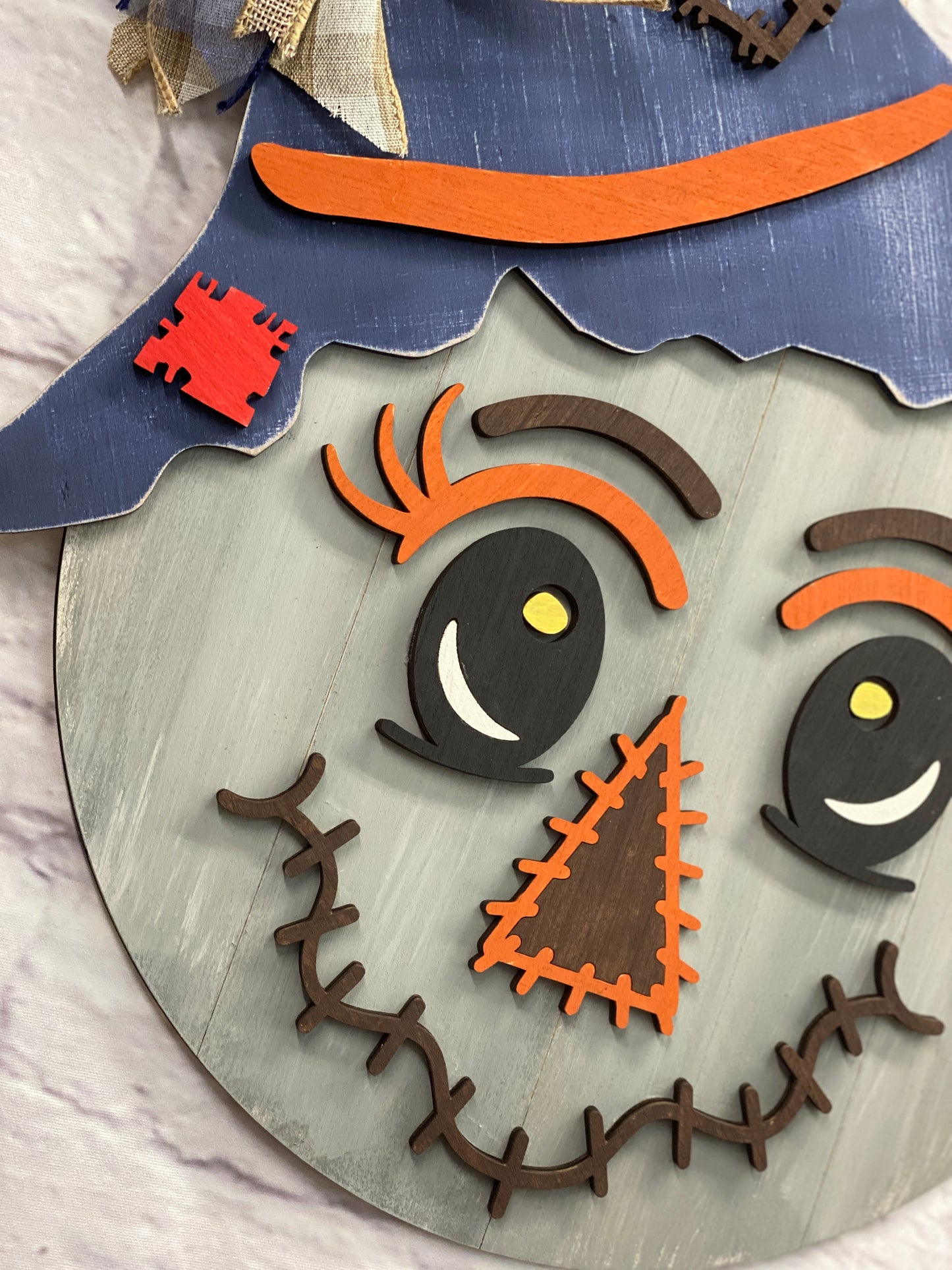 Scrarecrow Door Hanger Laser Cut / Engraved Wooden Blank