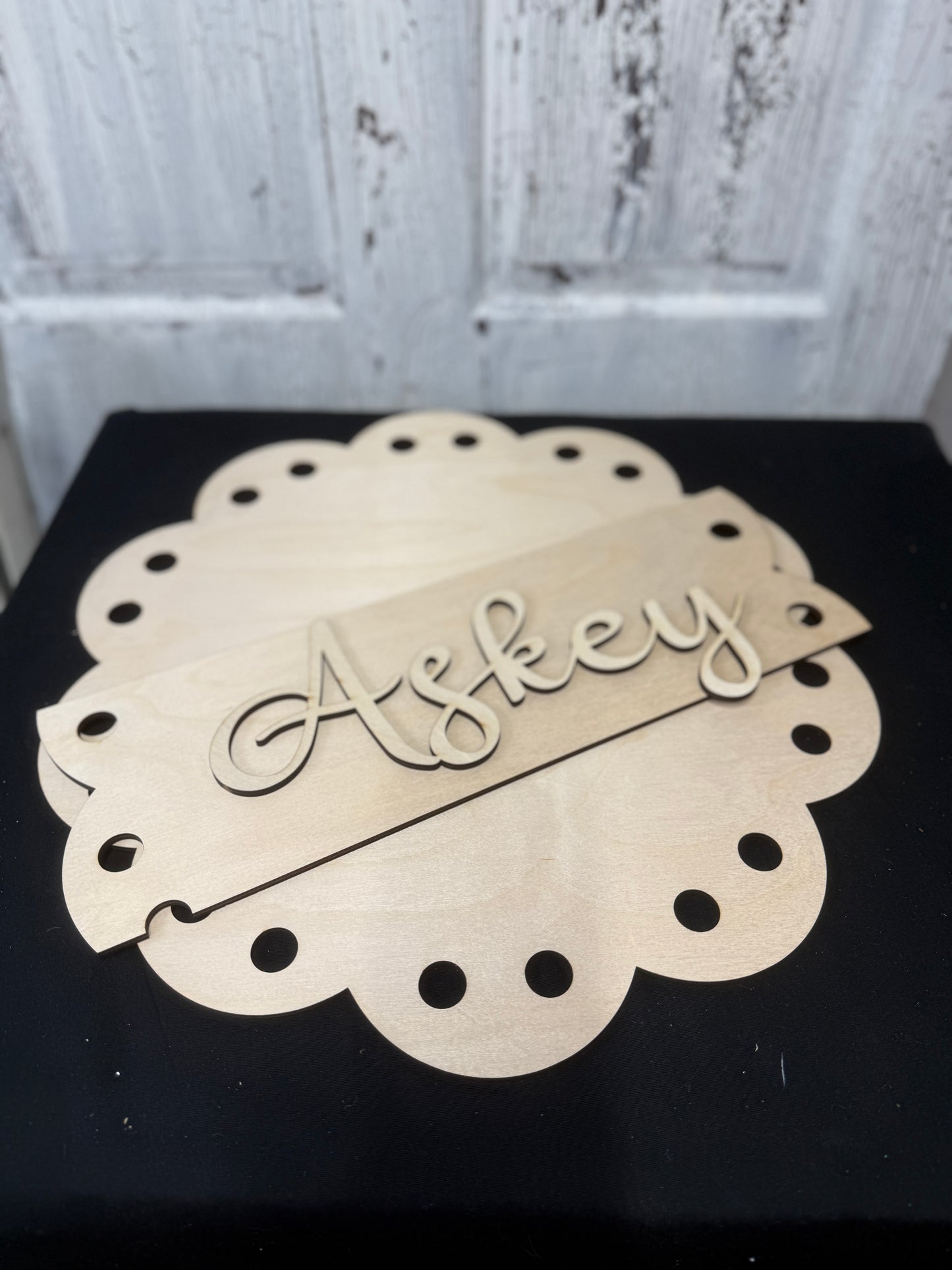 Ribbon Hole Door Hanger DIY Kit or Ready to Hang