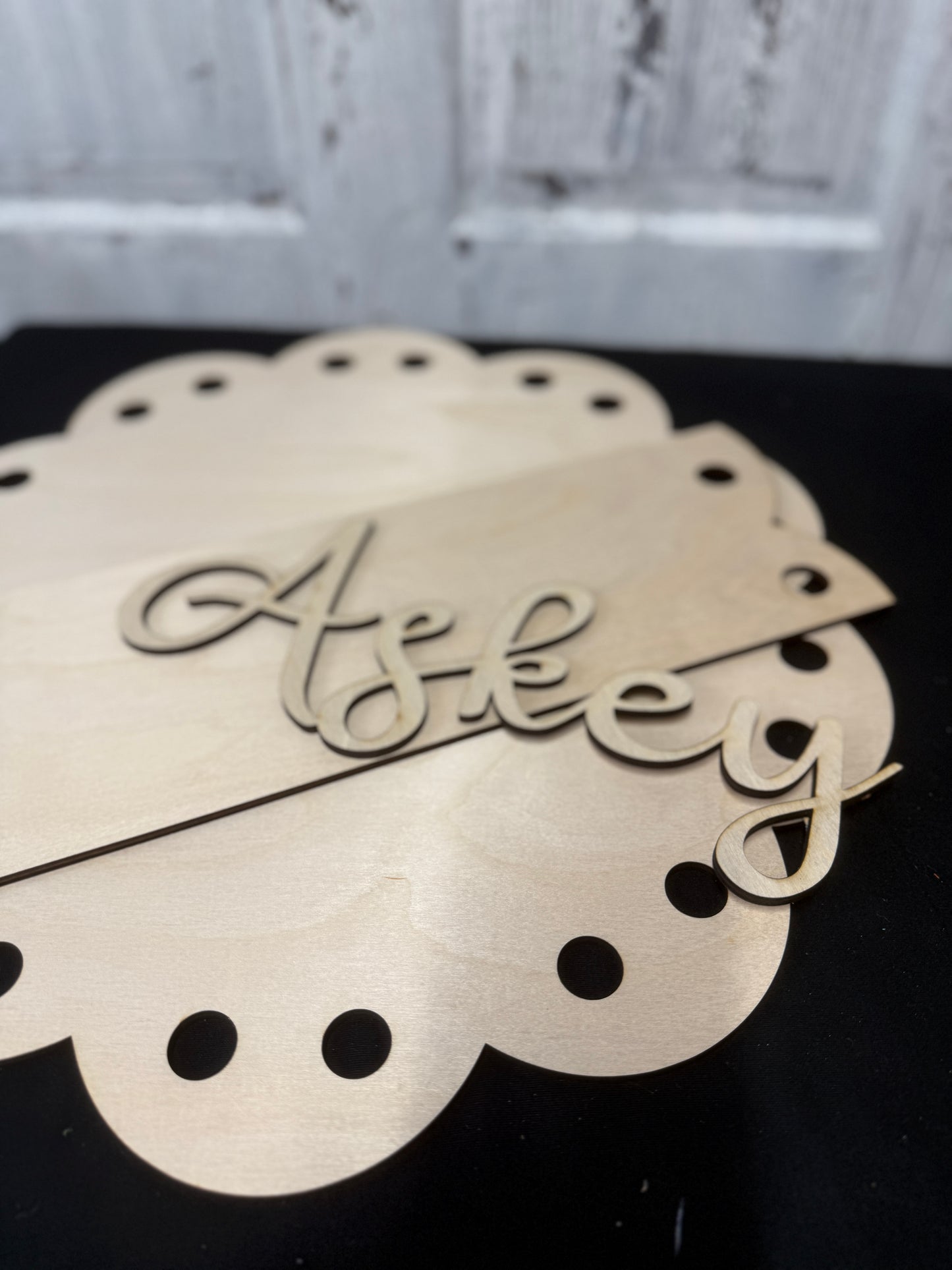 Ribbon Hole Door Hanger DIY Kit or Ready to Hang