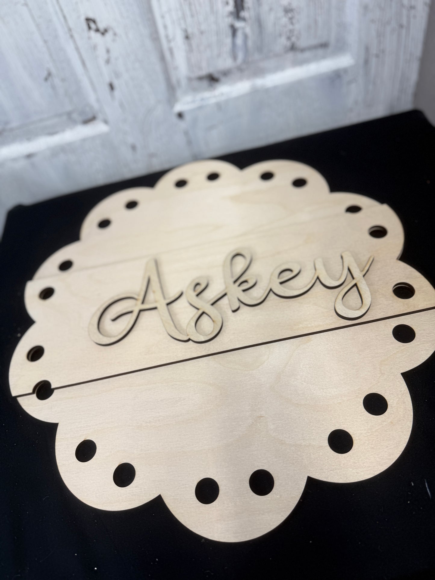 Ribbon Hole Door Hanger DIY Kit or Ready to Hang
