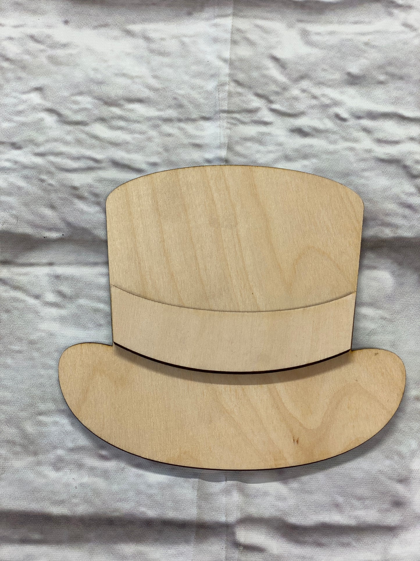 Unfinished Wooden Top Hat Cutout – DIY Craft Shape for Painting, Wreaths, Holiday Decorations, Snowman Hats, and Door Hangers