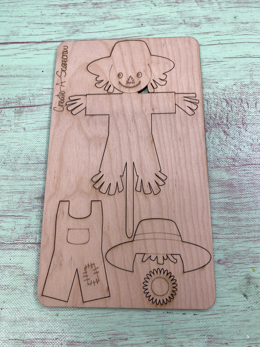 Create A Scarecrow DIY Kit, DIY Fall Craft Kit, DIY Autumn Scarecrow, Pop Out Crafts