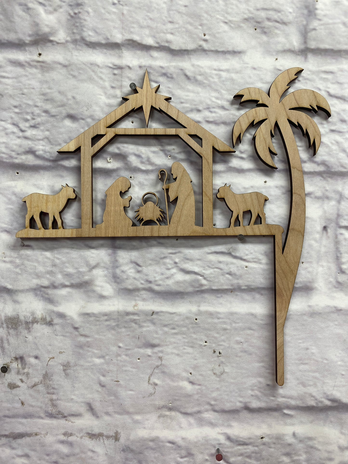 Christmas Themes Doorframe Corner Accent Laser Cut Out Blank