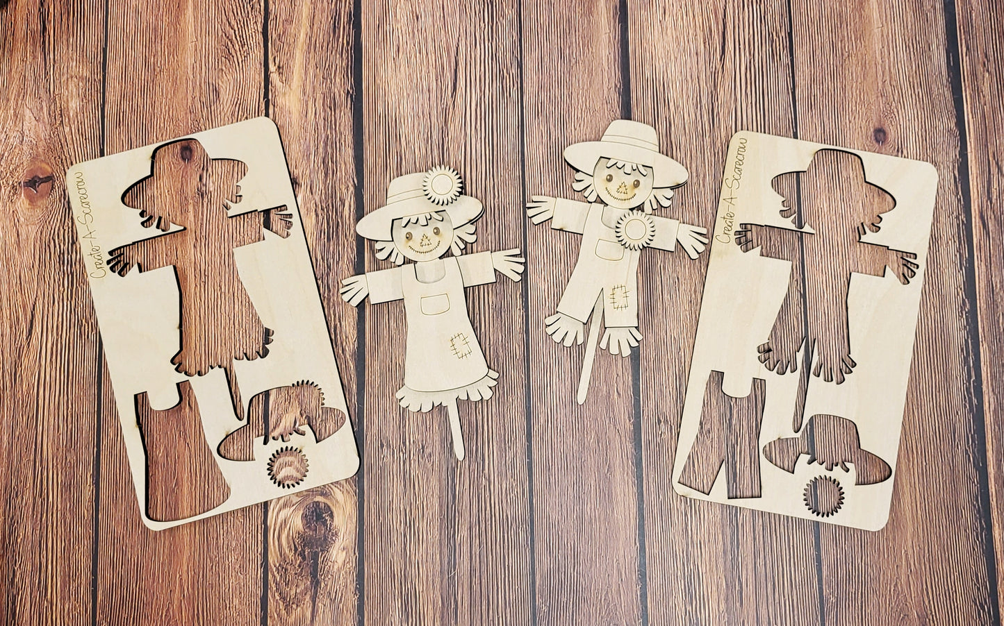 Create A Scarecrow DIY Kit, DIY Fall Craft Kit, DIY Autumn Scarecrow, Pop Out Crafts