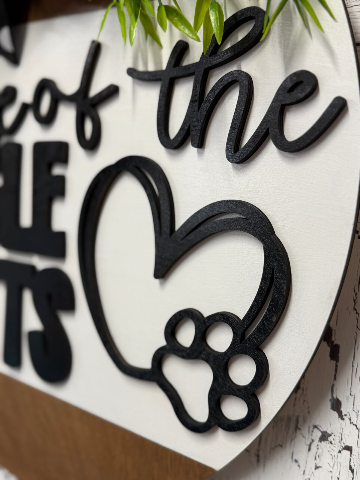 Beware of the Wiggle Butts DIY Wood Door Hanger Kit | Funny Dog Sign
