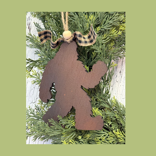 Bigfoot Sasquatch Shape Wood Blank Car Charm Christmas Ornament 5 Pack  – 1/4” Birch – Craft Shapes for Small Business & DIY Home Decor Projects
