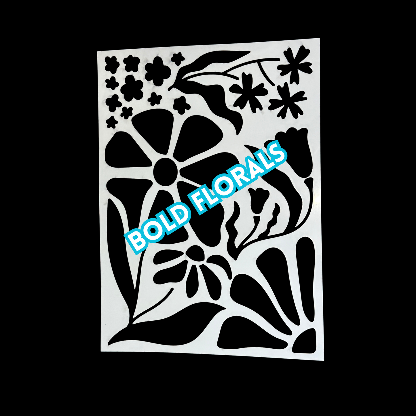 Floral / Fruit Designs Laser Cut Mylar Stencil – Reusable Stencil for Walls, Wood Signs & Furniture | Boho, Floral, Check & Harlequin Patterns | 11.5 x16 (Copy)