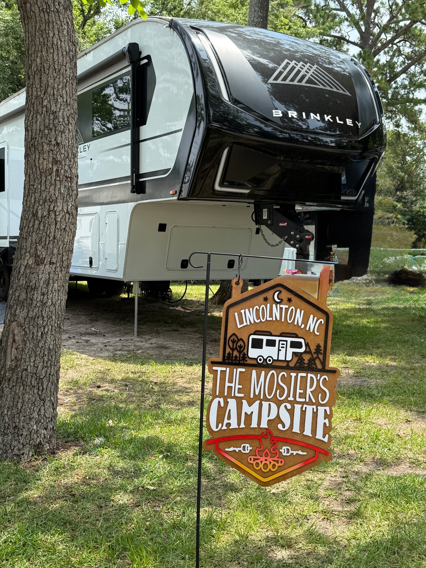 Campsite Personalized Sign, Welcome to Our Campsite Flag