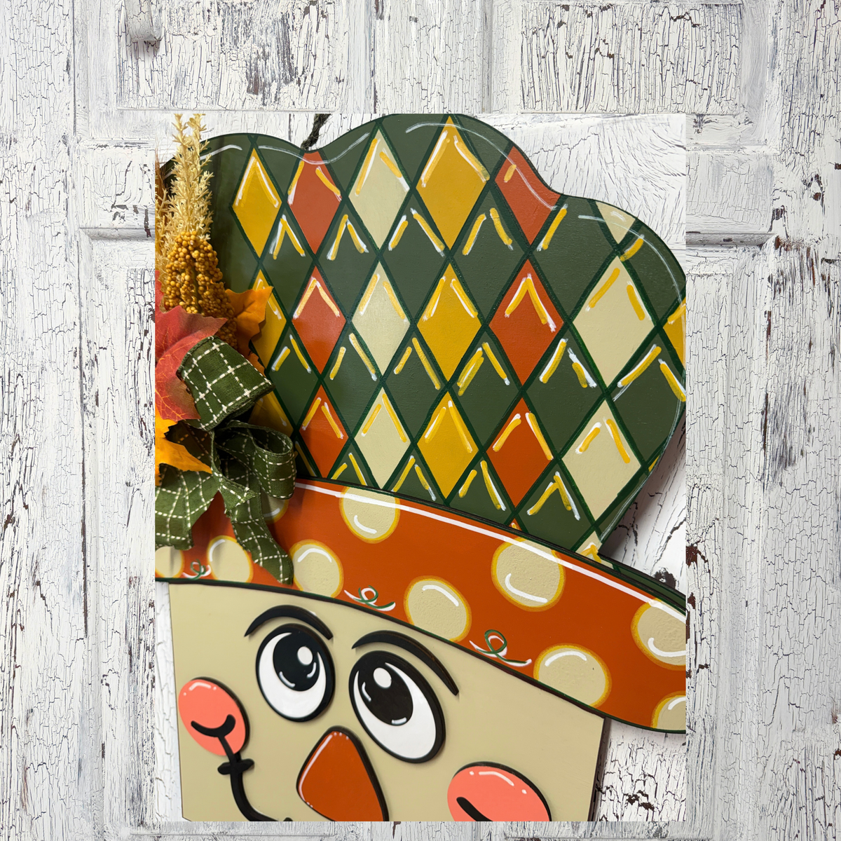 Scarecrow Fall Door Hanger | DIY Blank or Painted