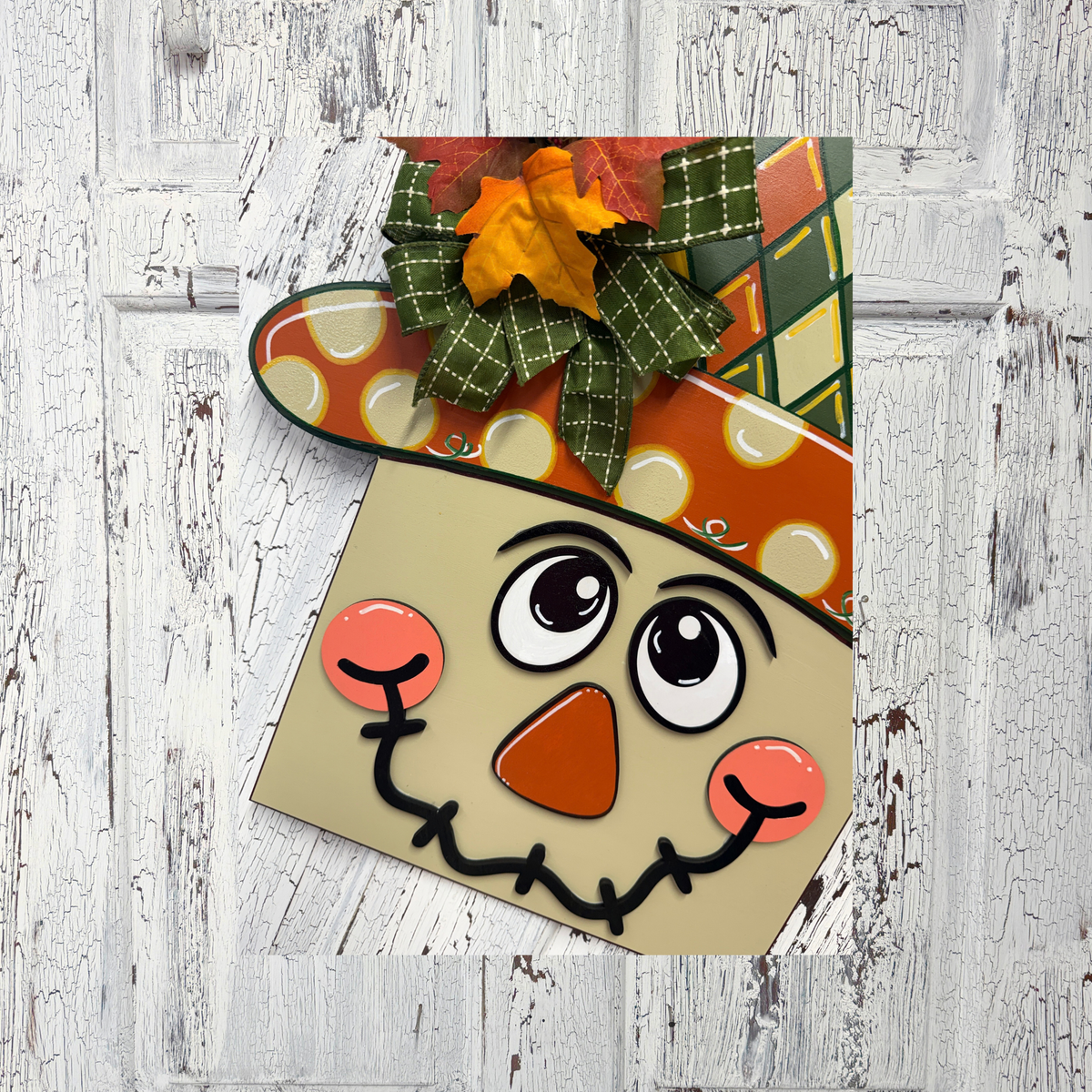 Scarecrow Fall Door Hanger | DIY Blank or Painted