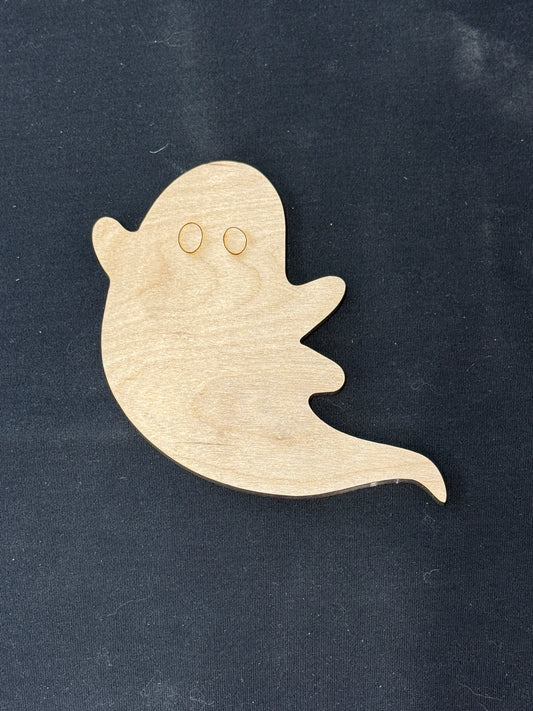 DIY Hey Boo Ghost Happy Halloween Porch Leaner Wood Cutout Set – Flying Ghost Porch Decor Wood Blanks