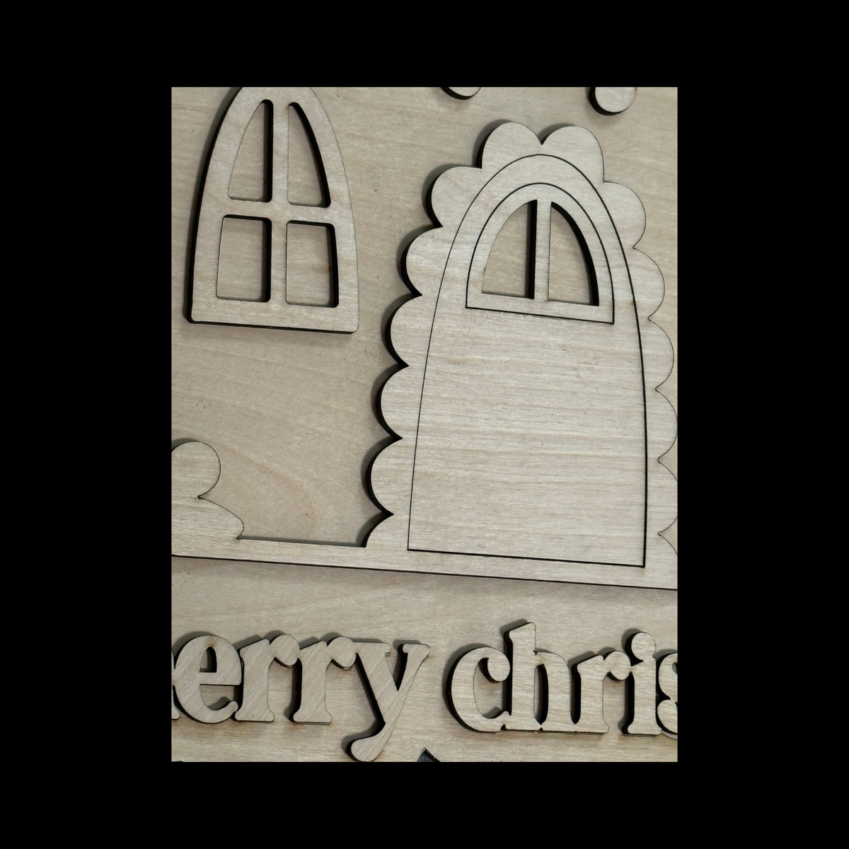 Gingerbread House Door Hanger | Christmas Decor or DIY Wood Blank