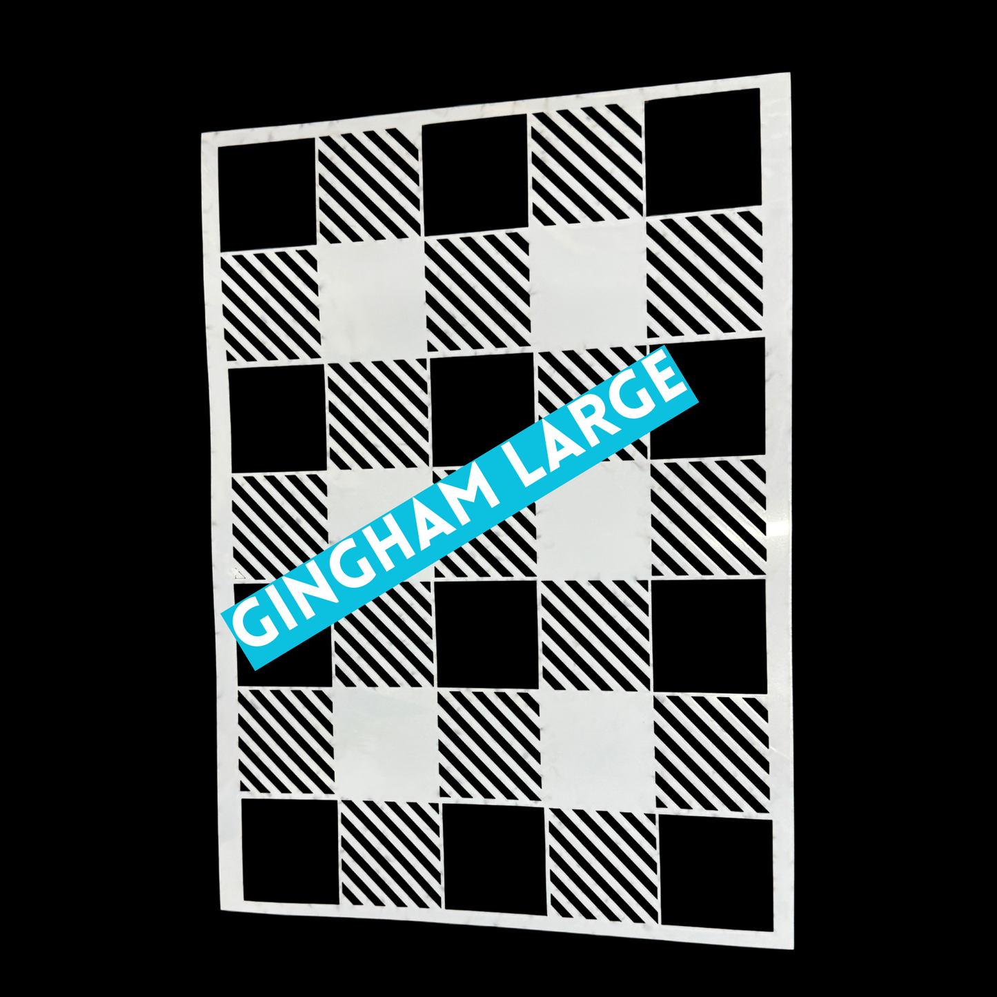 Patterns / Geometric Designs Laser Cut Mylar Stencil – Reusable Stencil for Walls, Wood Signs & Furniture | Boho, Floral, Check & Harlequin Patterns | 11.5 x16 (Copy)