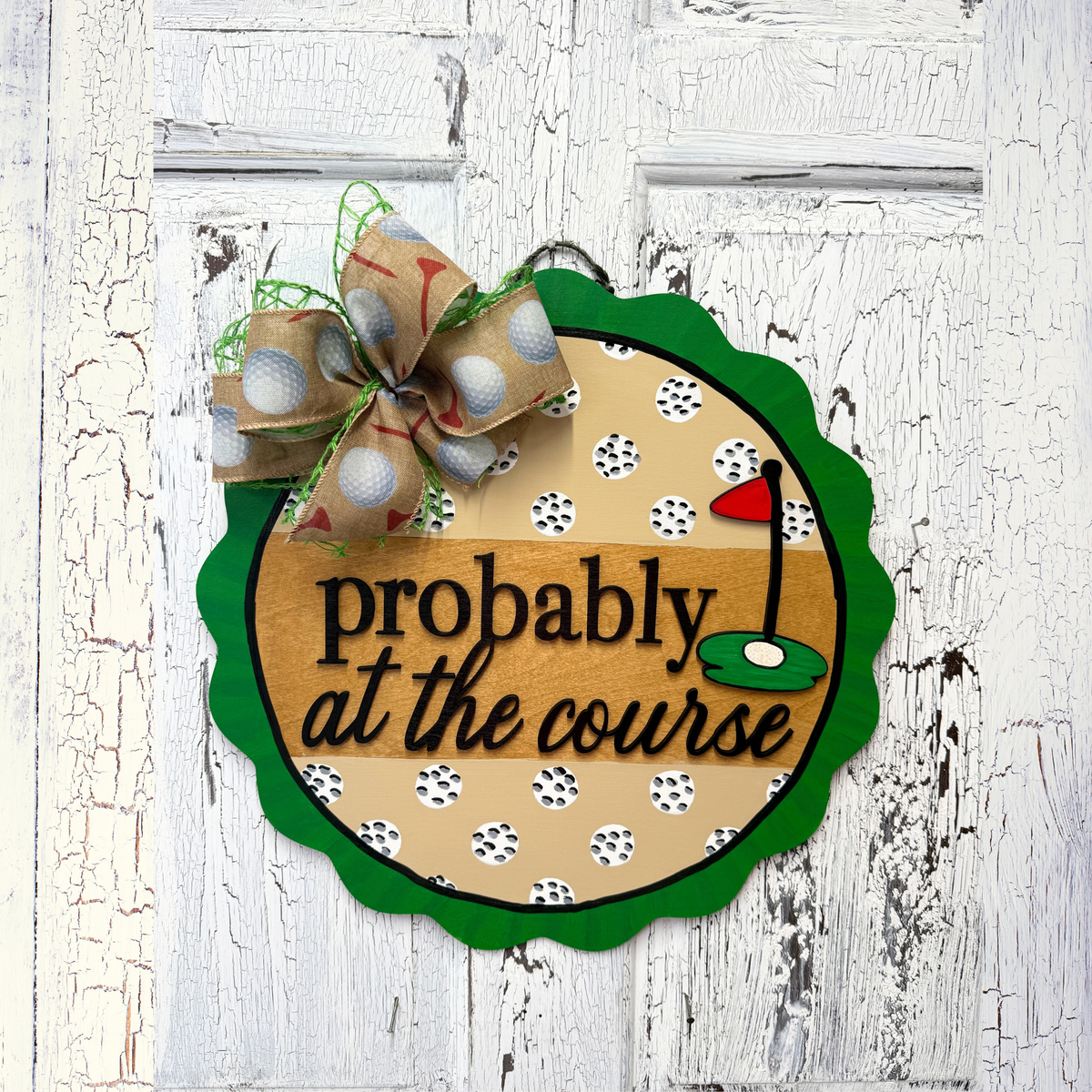 Golf Door Hanger Blank Kit | Probably at the Course DIY Wood Craft