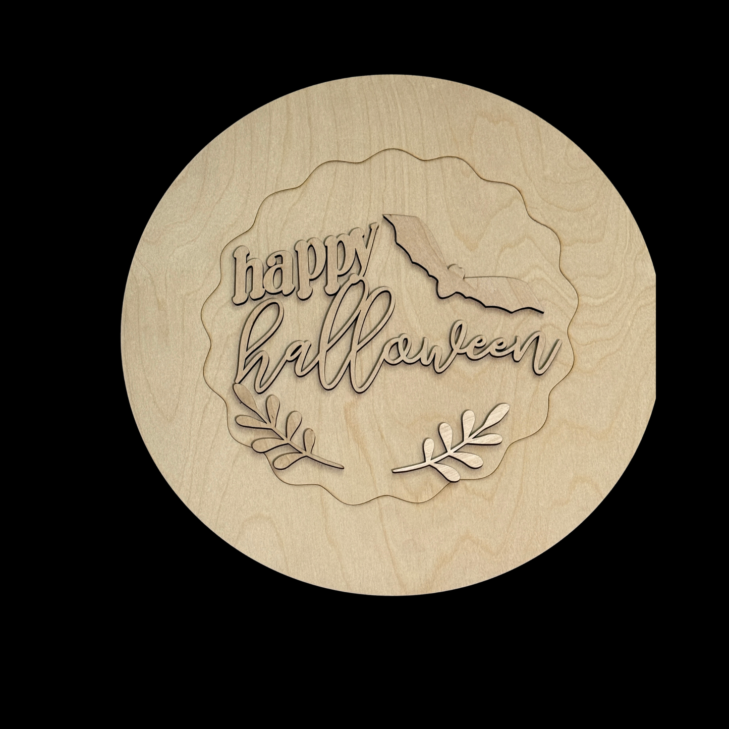 DIY Trick or Treat Happy Halloween Porch Leaner Wood Cutout Set – Spider Porch Decor Wood Blanks